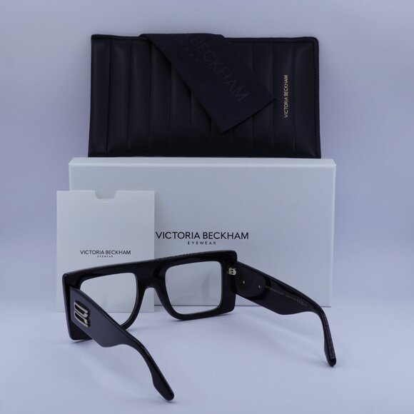 Victoria Beckham VB677S 006 Square Sunglasses – Black/Transparent - Picture 6 of 11